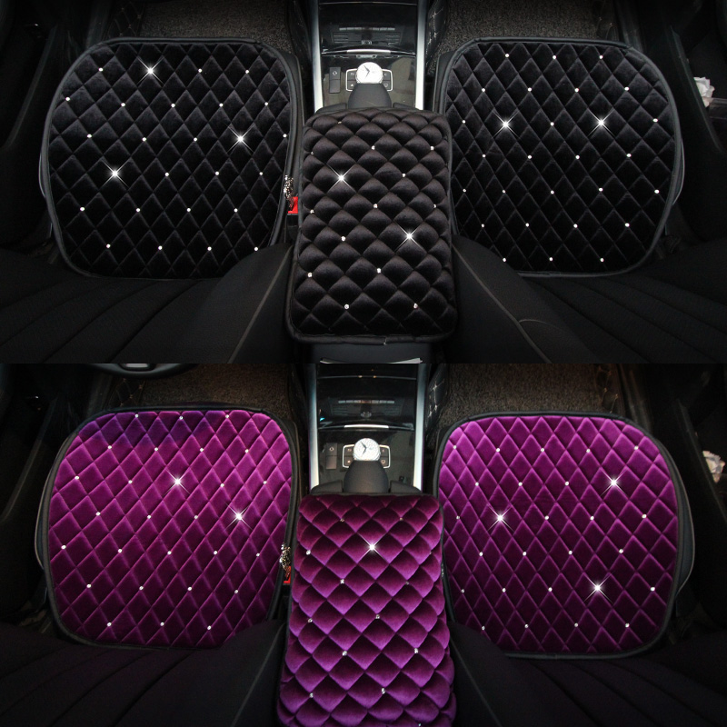 Car Accessories Juicy Couture - Winter Diamond Plush Universal Car Seat