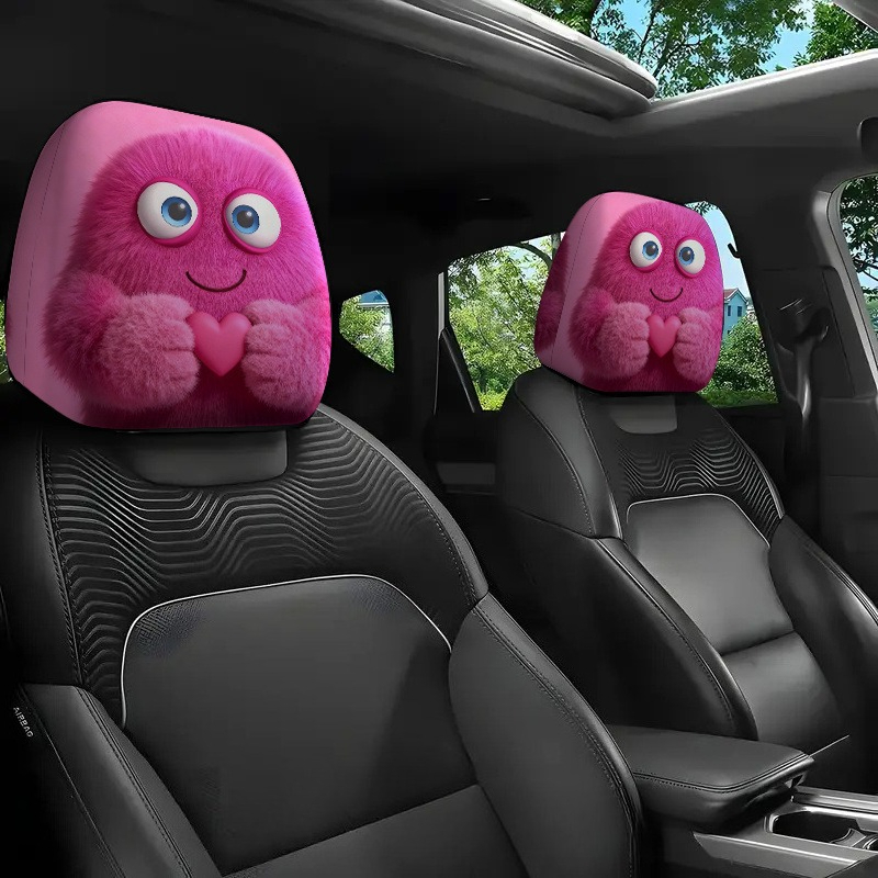 Car Accessories Juicy Couture - Pink Fluffy Cute Creature Holding Heart