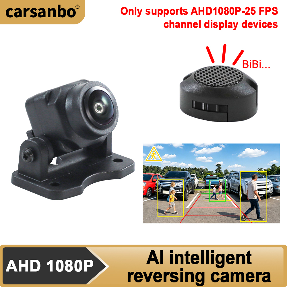 Car Accessories Sound System - Carsanbo AI Smart Reverse Camera 1080P