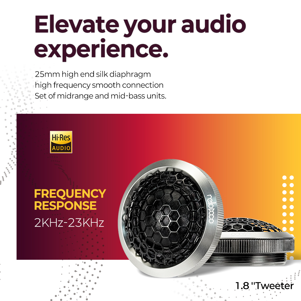 Premium 3-Way Car Audio Compon - Car Accessories Sound System บทวิจารณ์และราคา