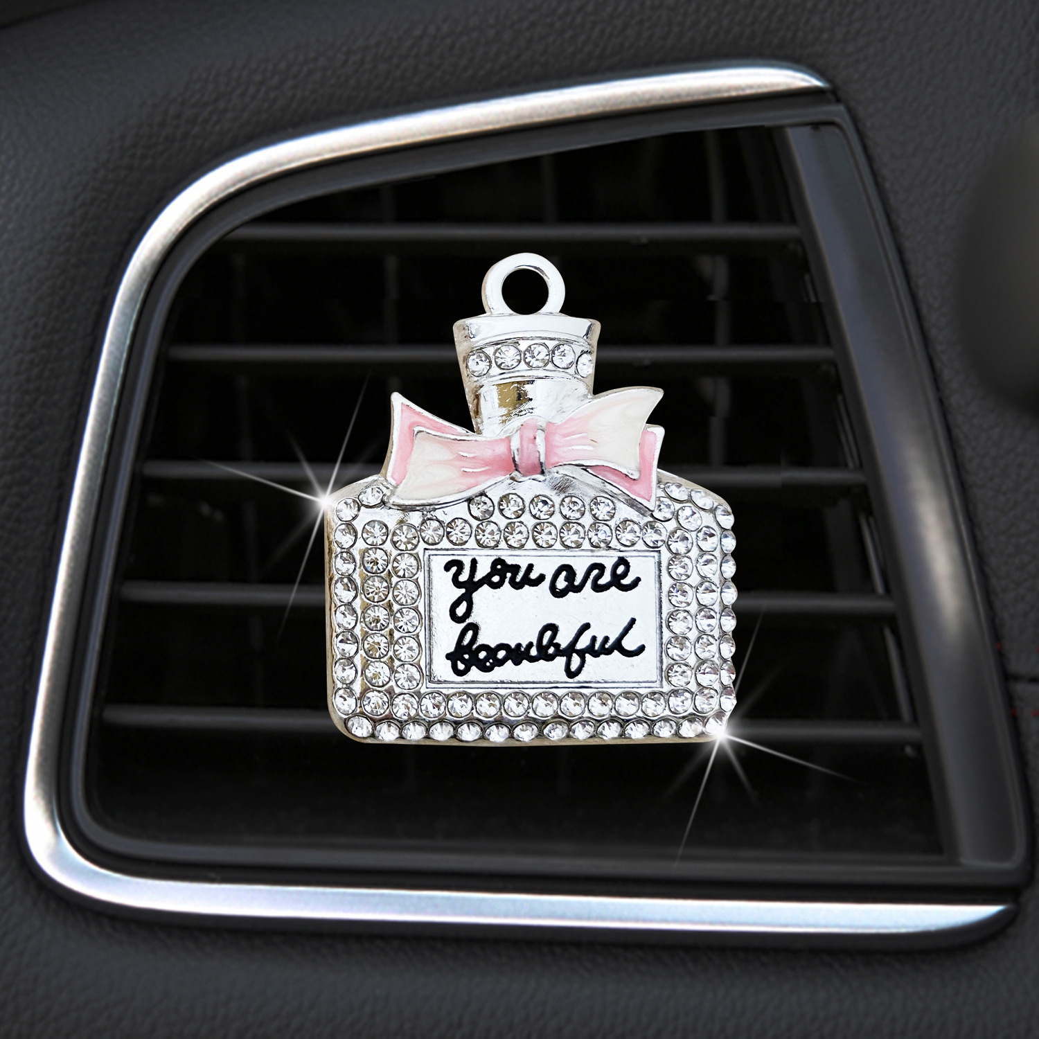 Diamond Bowknot Bottle Car Air - Car Accessories Juicy Couture บทวิจารณ์และราคา