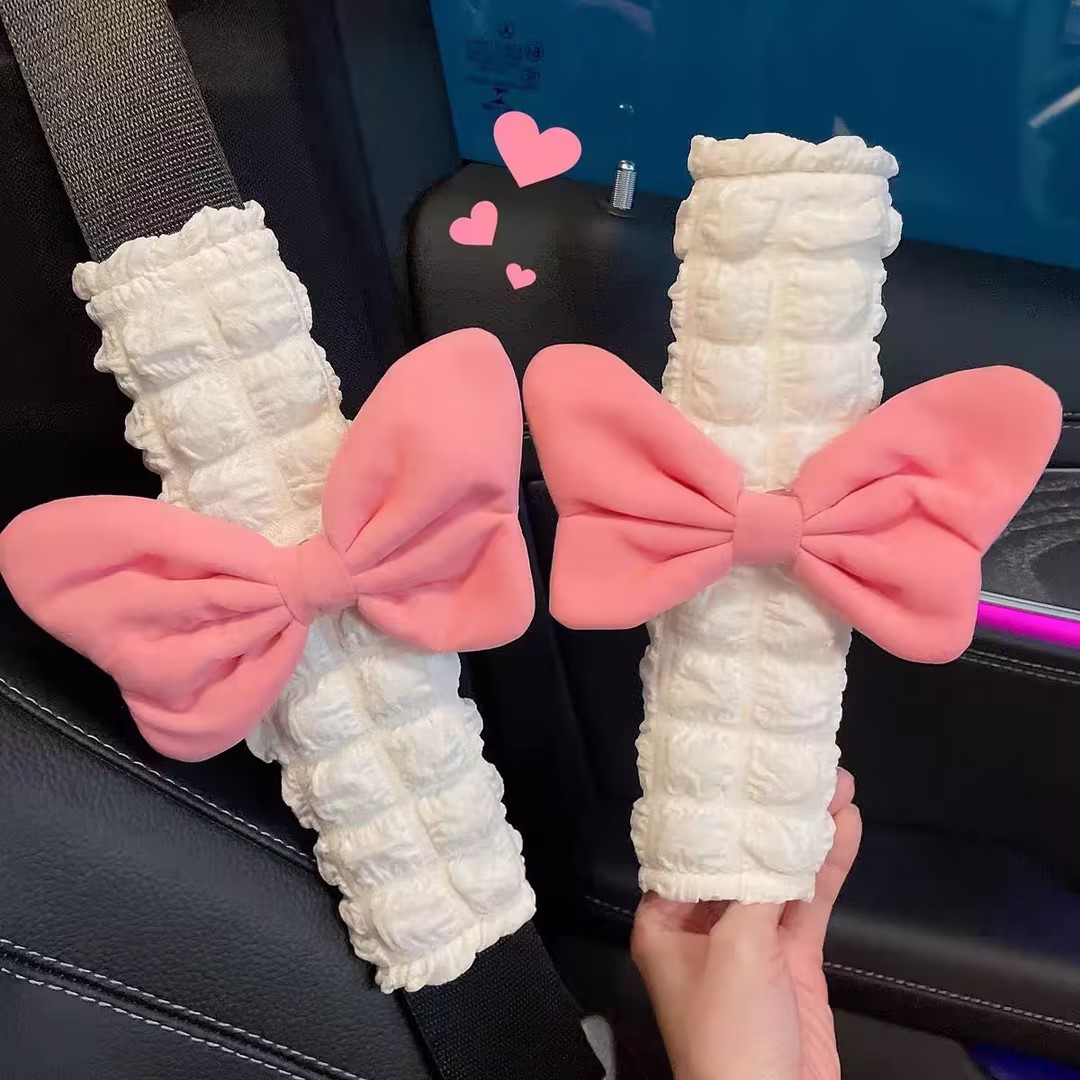 Cute Pink Bow Puff Plush Car S - Car Accessories Juicy Couture บทวิจารณ์และราคา