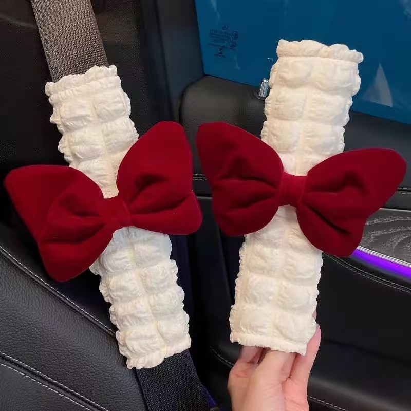Cute Pink Bow Puff Plush Car S - Car Accessories Juicy Couture บทวิจารณ์และราคา