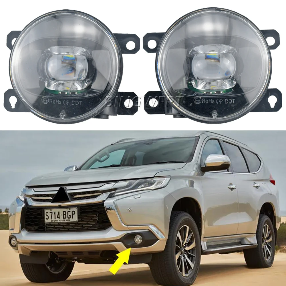 Car LED Lens Fog Lights H11 12 - Car Accessories Xl บทวิจารณ์และราคา