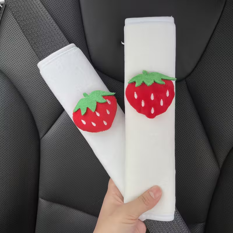 2pcs Strawberry Car Seat Belt  - Car Accessories Juicy Couture บทวิจารณ์และราคา