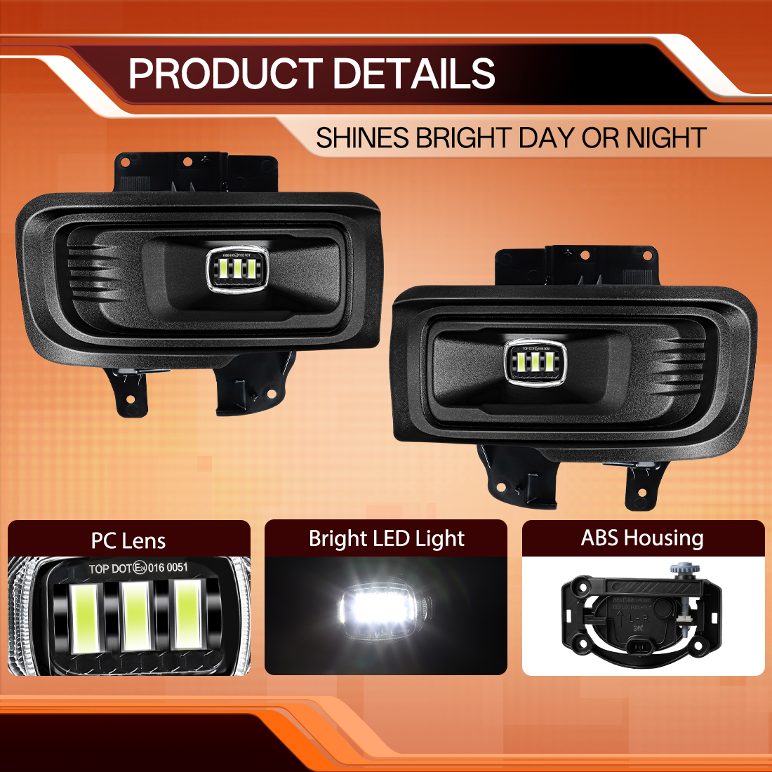 LED Fog Lamp Set For Ford F-15 - Car Accessories Xl บทวิจารณ์และราคา